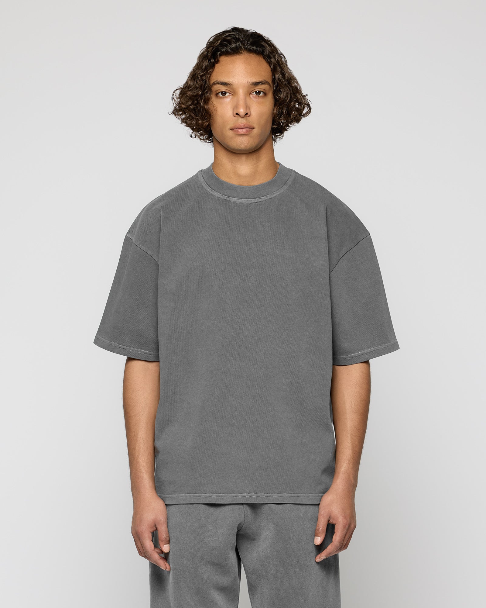 Heavy Stone Gray Basic T Shirt