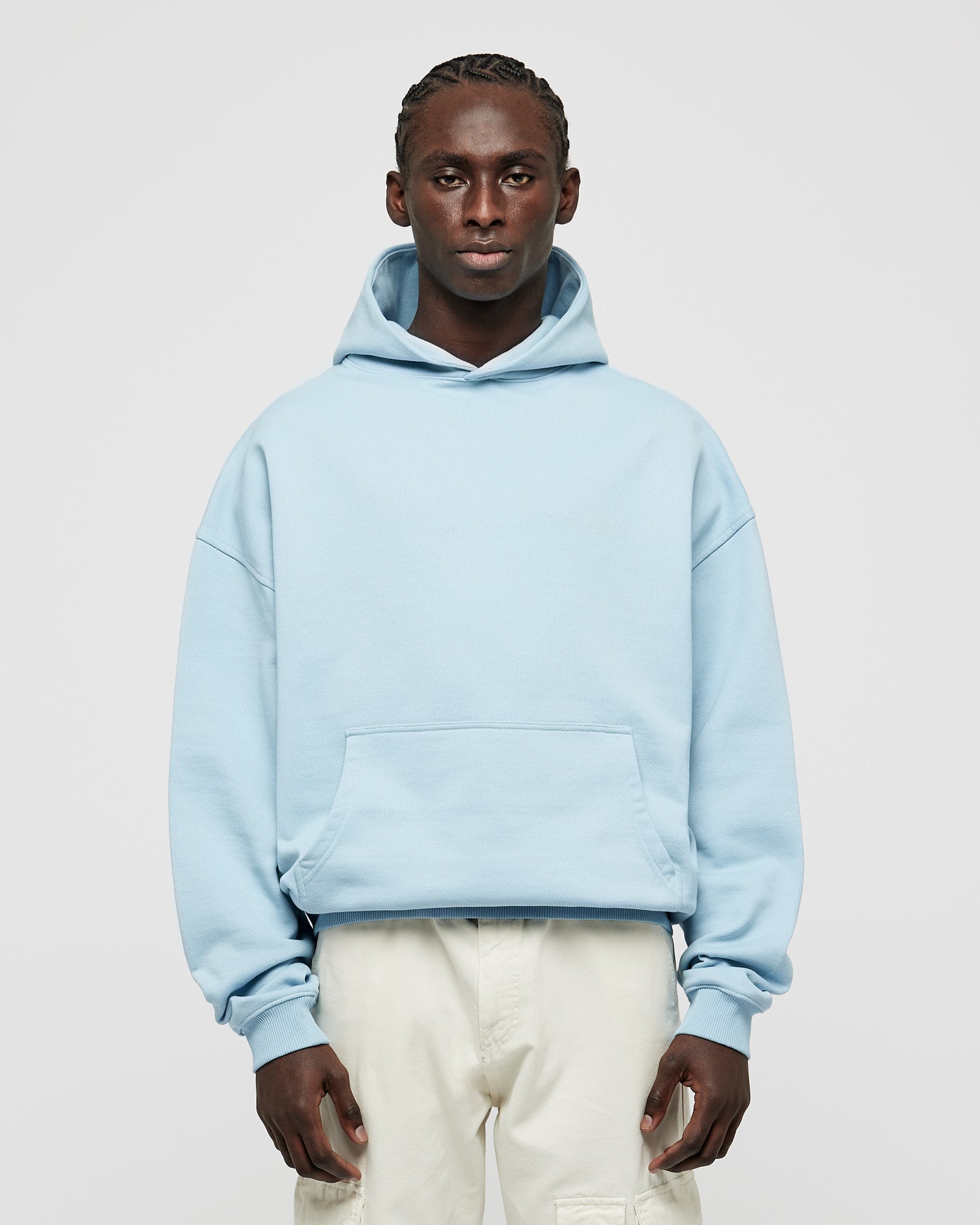 100% cotton hoodie - Sky Blue