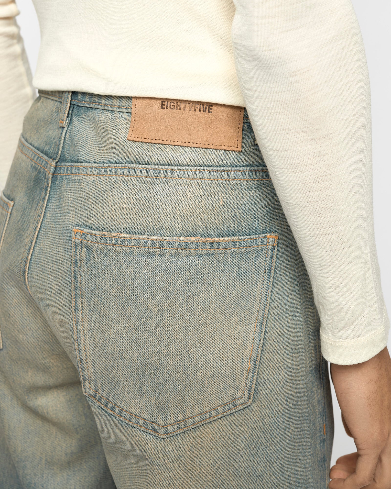 Coated Relaxed Denim