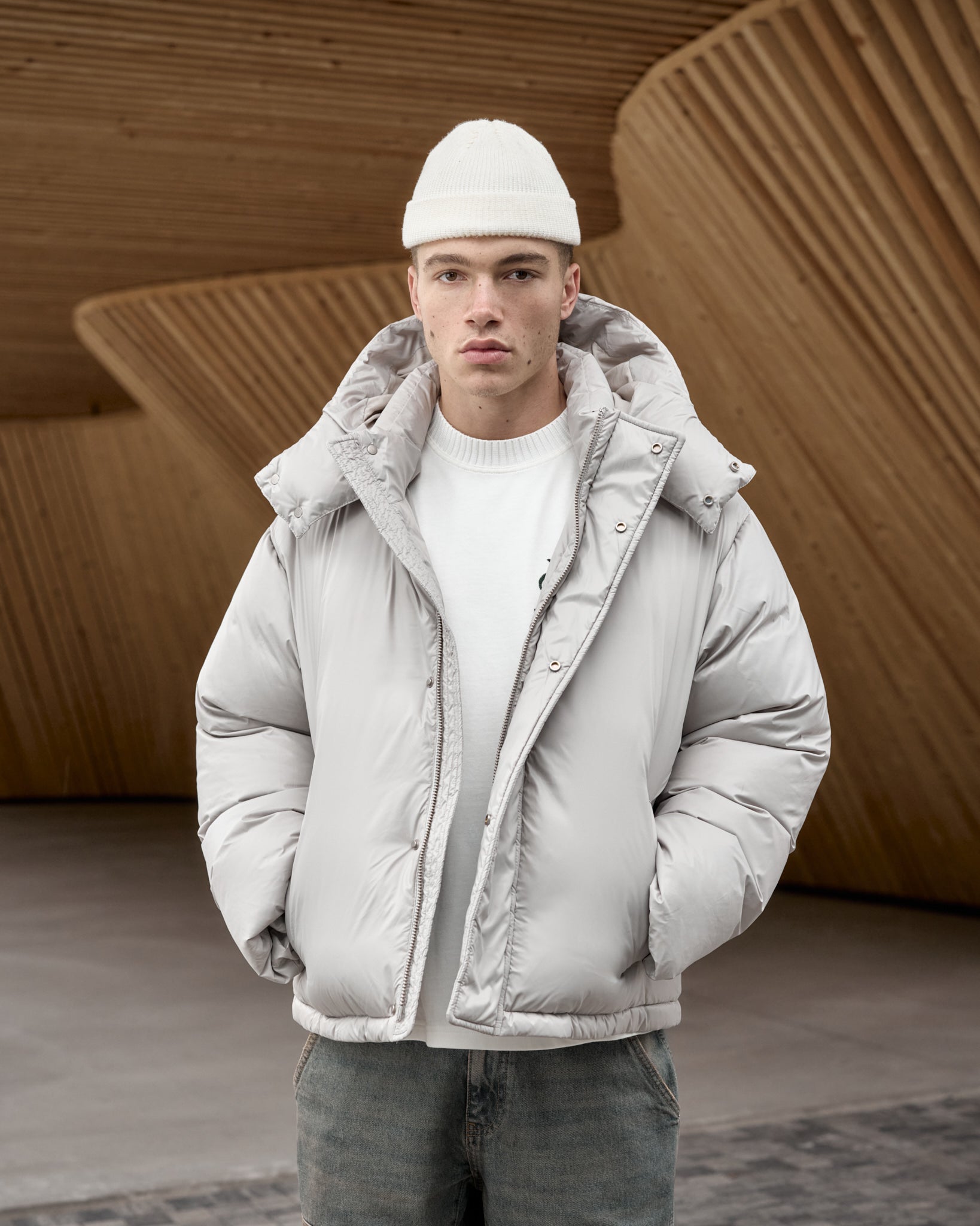 All white puffer jacket mens online