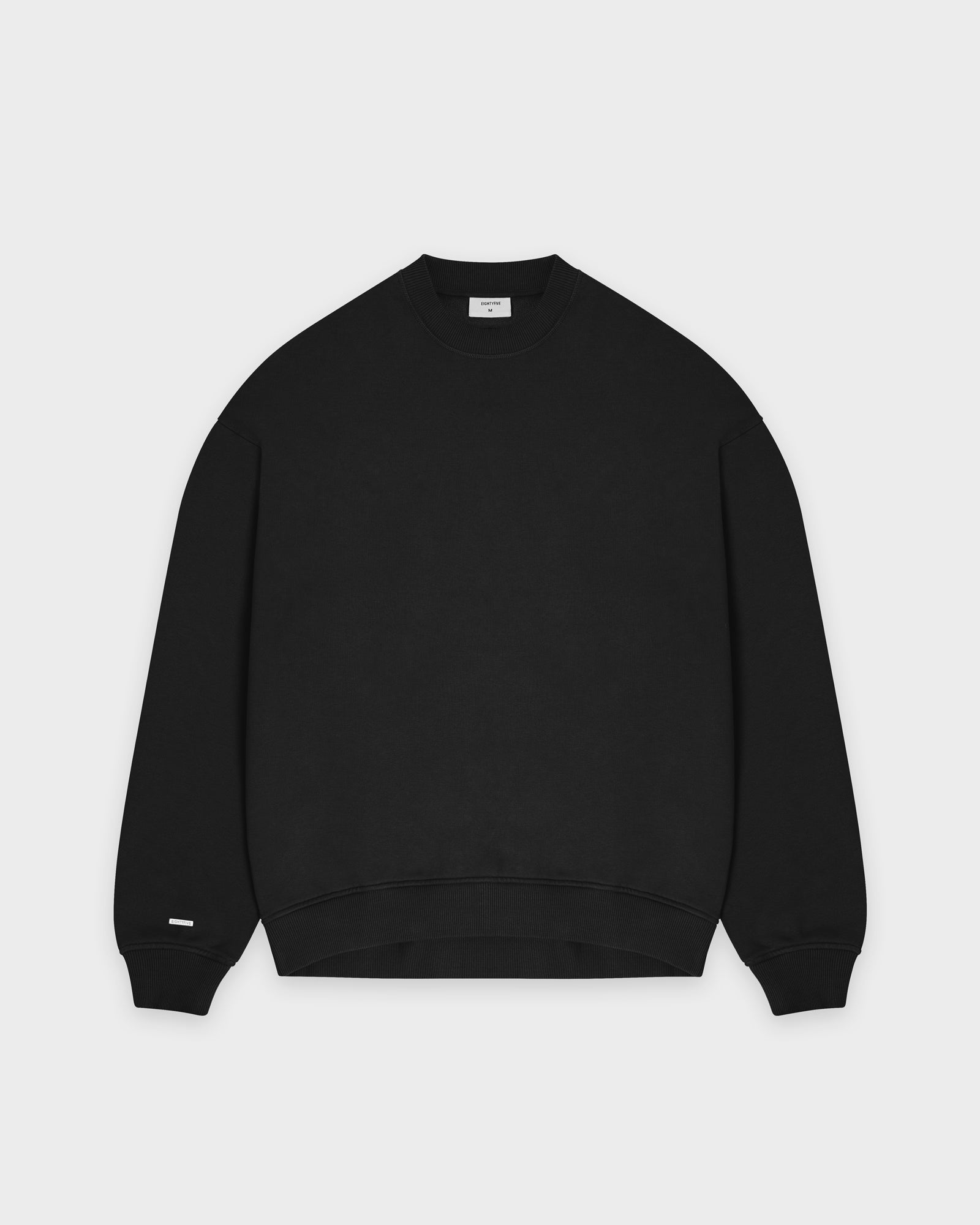 Black round neck sweatshirt online