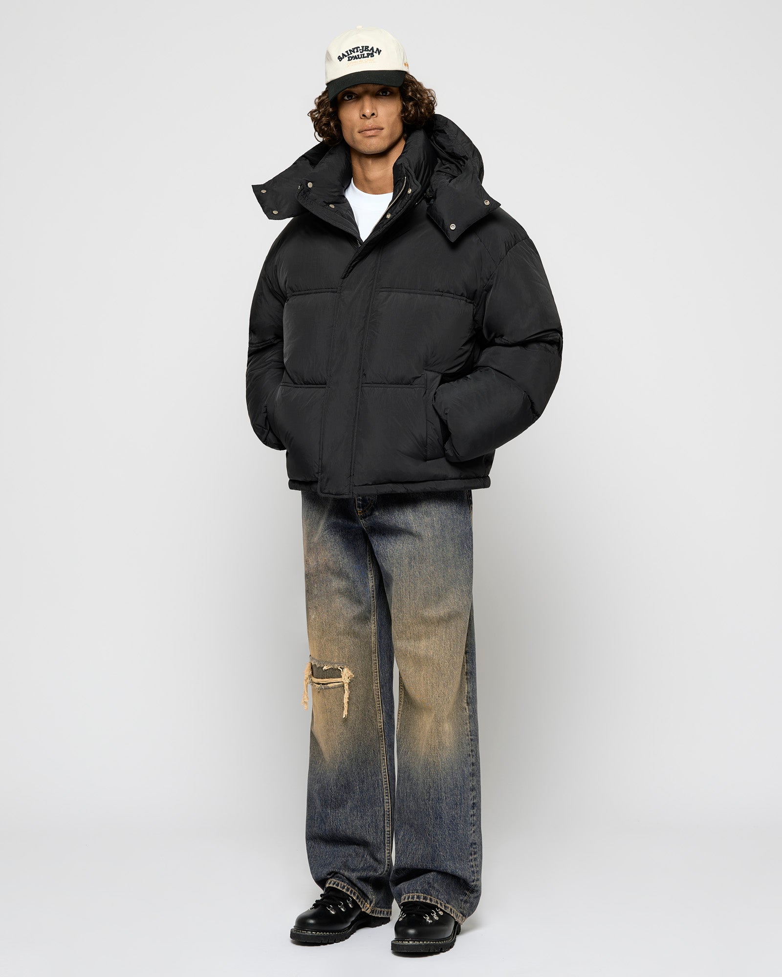 Nylon Down Puffer Jacket