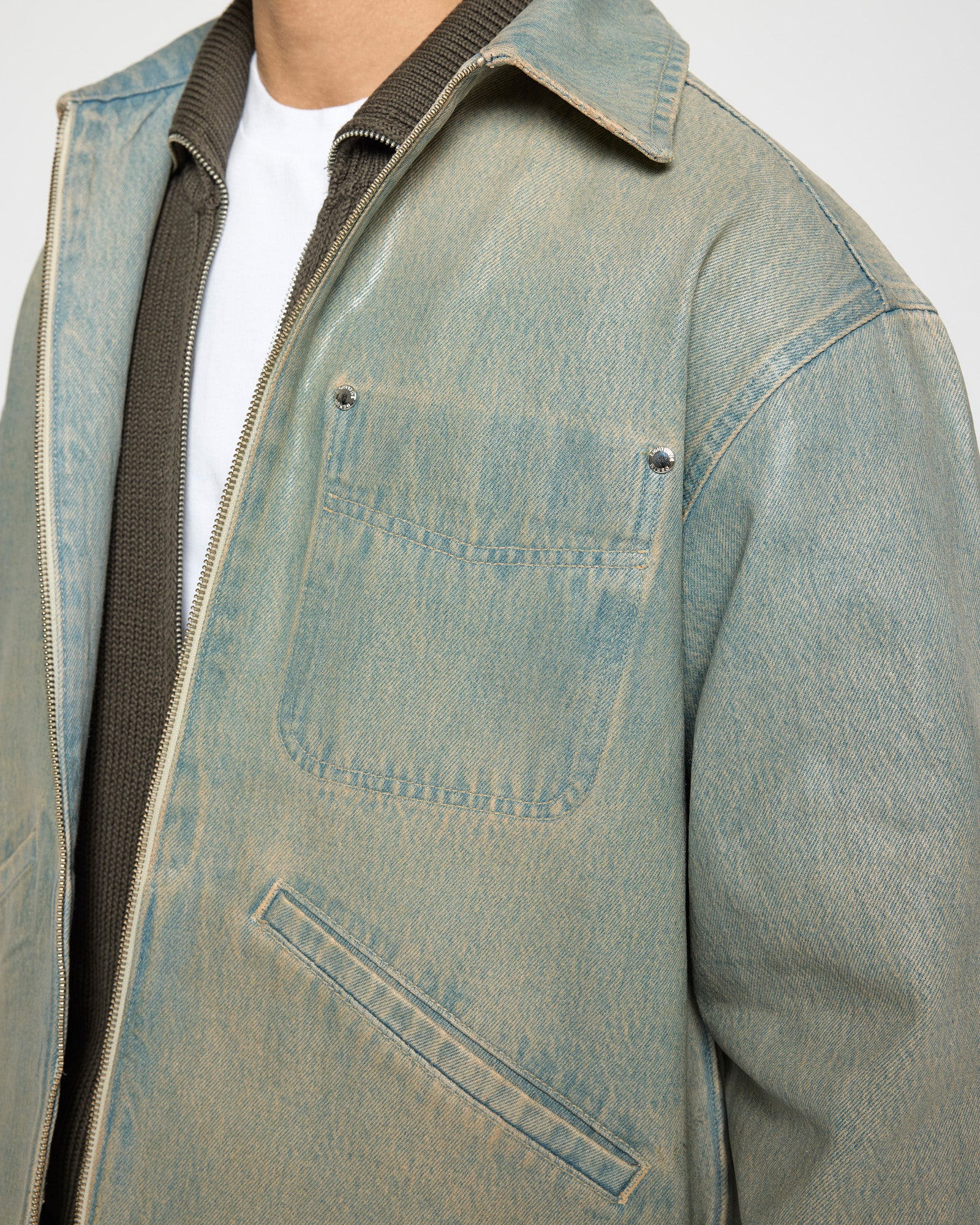 Coated Denim Jacket