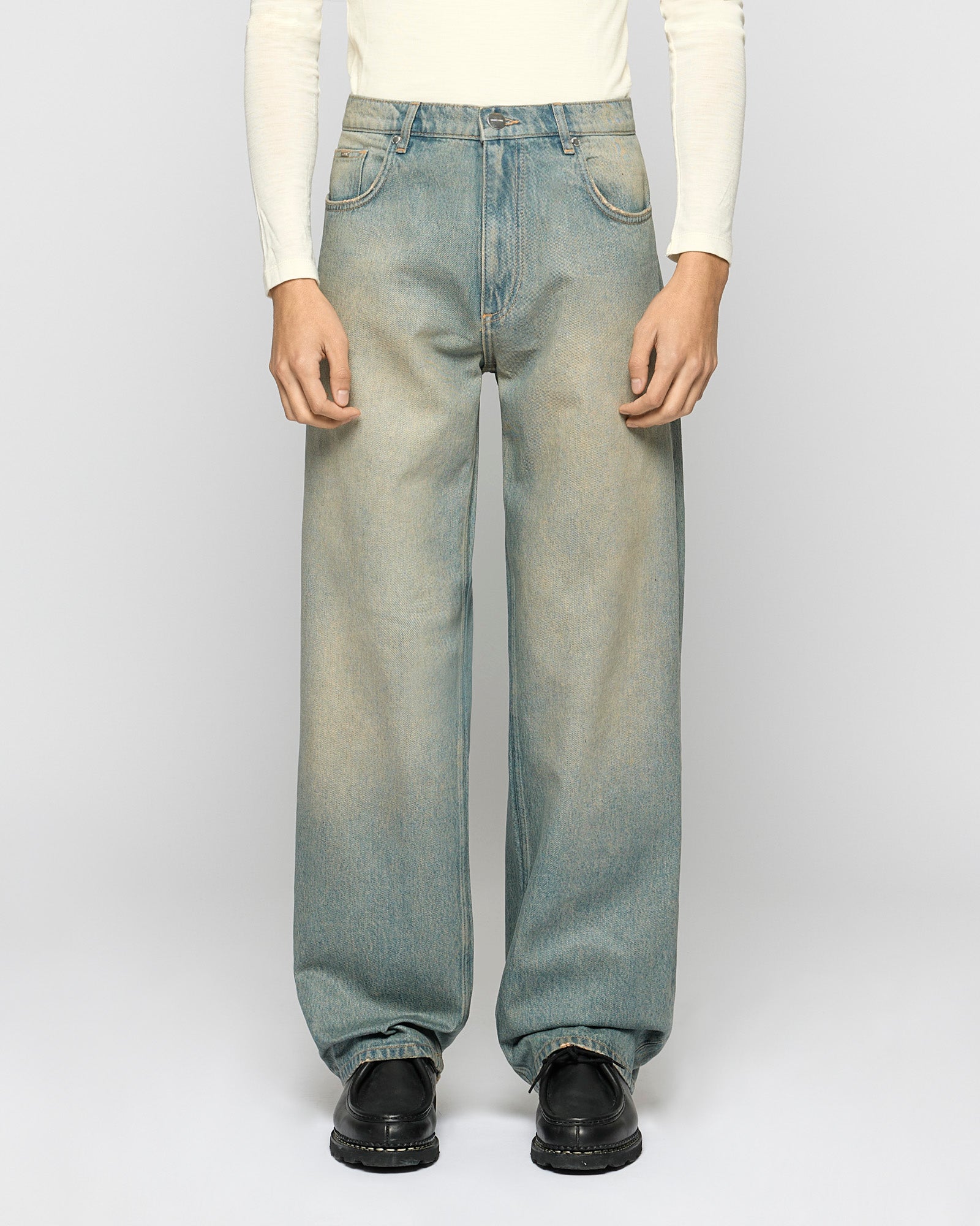 Coated Relaxed Denim