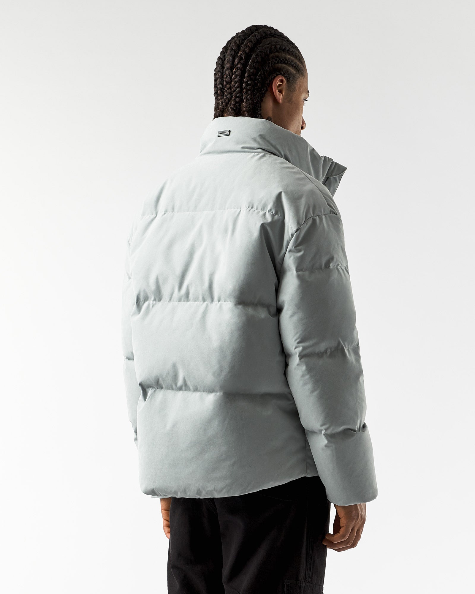 ASOS Plus Reflective Puffer Jacket in Metallic for Men
